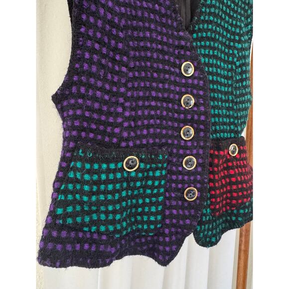 Vintage Rare Jeanne Marc Wool Sweater Vest - Picture 4 of 8